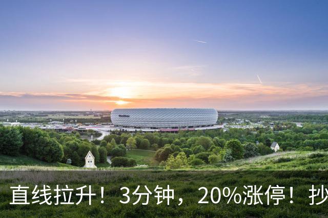 直线拉升！3分钟，20%涨停！抄底资金，涌入这一赛道